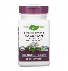 Nature's Way, Valerian, Standardized, 90 Veg. Capsules