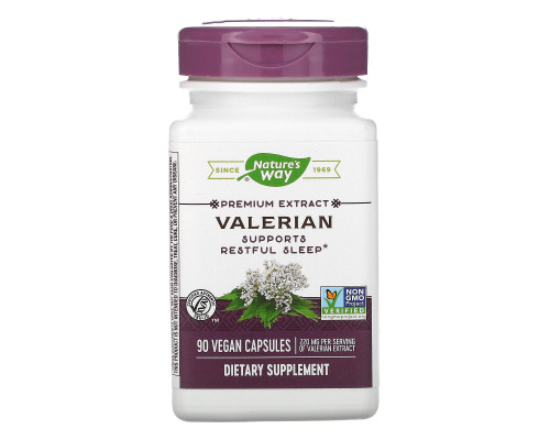 Nature's Way, Valerian, Standardized, 90 Veg. Capsules Nature's Way, Valerian, Standardized, 90 Veg. Capsules