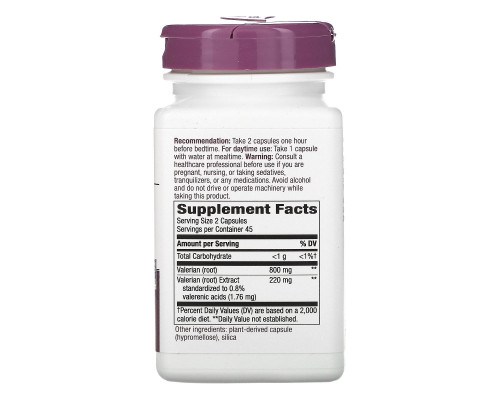 Nature's Way, Valerian, Standardized, 90 Veg. Capsules Nature's Way, Valerian, Standardized, 90 Veg. Capsules