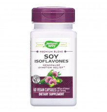 Nature's Way, Изофлавоны сои, стандартизированные, 60 растительных капсул