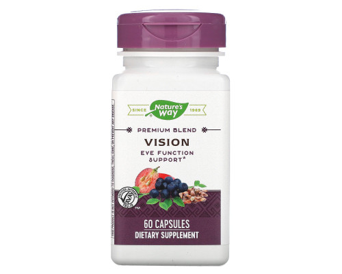 Nature's Way, Vision with Lutein & Bilberry, 60 Veg Capsules Nature's Way, Vision with Lutein & Bilberry, 60 Veg Capsules