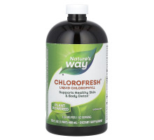 Nature's Way Chlorofresh Жидкий хлорофилл c натуральным вкусом 16 жидких унций (473,2 мл)