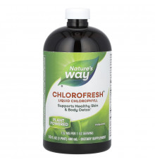 Nature's Way Chlorofresh Жидкий хлорофилл c натуральным вкусом 16 жидких унций (473,2 мл)