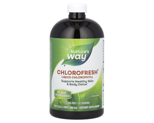 Nature's Way Chlorofresh Жидкий хлорофилл c натуральным вкусом 16 жидких унций (473,2 мл) Nature's Way Chlorofresh Жидкий хлорофилл c натуральным вкусом 16 жидких унций (473,2 мл)
