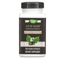Enzymatic Therapy Acid Ease Формула для пищеварения 180вегетарианских капсул