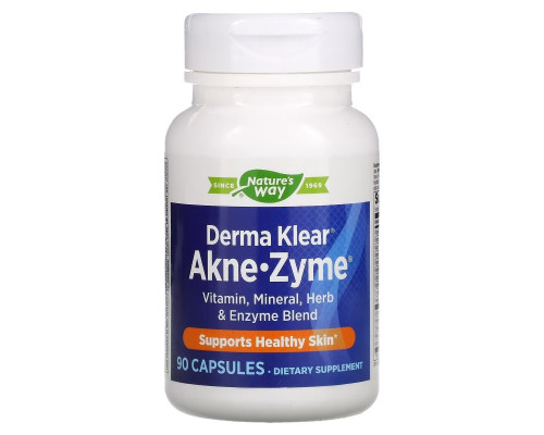 Enzymatic Therapy Средство для лечения акне Derma Klear Akne • Zime Здоровье кожи 90 капсул Enzymatic Therapy Средство для лечения акне Derma Klear Akne • Zime Здоровье кожи 90 капсул