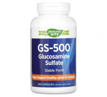 Для мышц и суставов Nature's Way, GS-500 глюкозамина сульфат`` 240 капсул