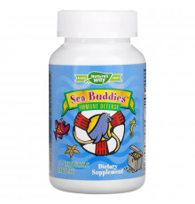 Enzymatic Therapy Sea Buddies Защита иммунитета 60 жевательных таблеток с черникой