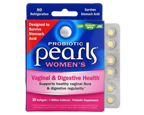 Enzymatic Therapy Pearls YB Yeast-Balancing Probiotics 30 Капсул Enzymatic Therapy Pearls YB Yeast-Balancing Probiotics 30 Капсул