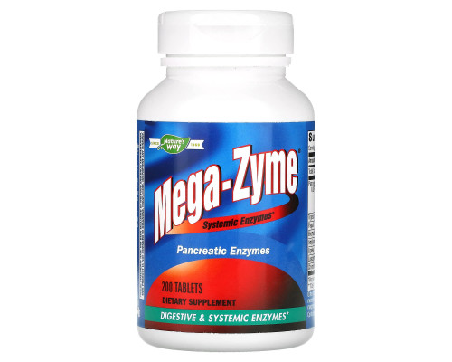 Enzymatic Therapy Системные энзимы Mega-Zyme 200 таблеток Enzymatic Therapy Системные энзимы Mega-Zyme 200 таблеток