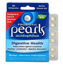 Nature's Way, Probiotic Pearls Acidophilus, 1 Billion, 30 Softgels