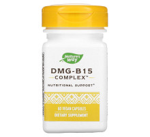 Enzymatic Therapy, DMG-B15+, энергия, 60 капсул на растительной основе