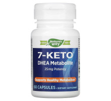 Enzymatic Therapy, 7-KETO, метаболит Дегидроэпиандростерона, 60 капсул