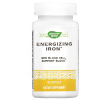 Enzymatic Therapy Energizing Iron двойная формула железа 90 желатиновых капсул