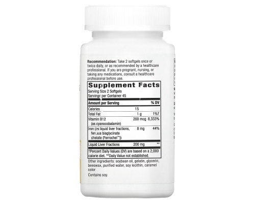 Enzymatic Therapy Energizing Iron двойная формула железа 90 желатиновых капсул Enzymatic Therapy Energizing Iron двойная формула железа 90 желатиновых капсул