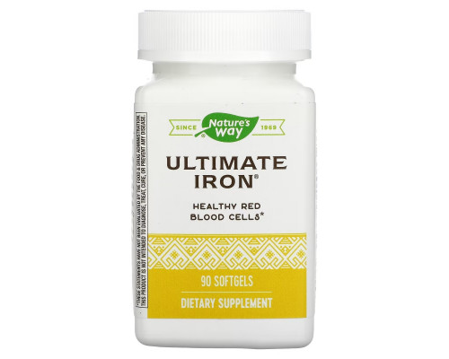 Enzymatic Therapy Ultimate Iron Women's Health 90 Softgels