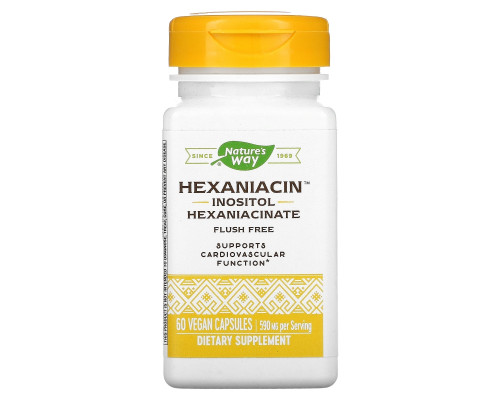 Enzymatic Therapy HexaNiacin Ниацин 60 вегетарианских капсул Enzymatic Therapy HexaNiacin Ниацин 60 вегетарианских капсул