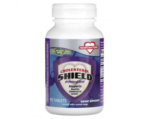 Для сердца и сосудов Nature's Way, Cholesterol Shield, 90 таблеток Для сердца и сосудов Nature's Way, Cholesterol Shield, 90 таблеток