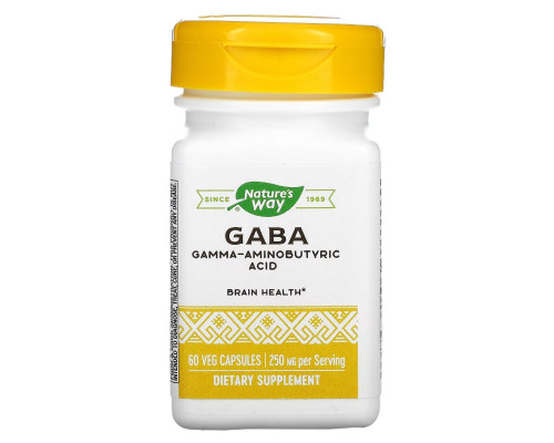 Enzymatic Therapy, GABA, 60 Veg Capsules Enzymatic Therapy, GABA, 60 Veg Capsules