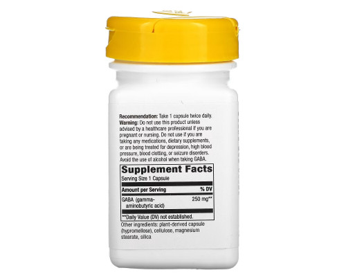 Enzymatic Therapy, GABA, 60 Veg Capsules Enzymatic Therapy, GABA, 60 Veg Capsules