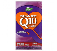 Коэнзим Q10 Nature's Way, Smart Q10, апельсин, 100 мг, 30 жевательных таблеток