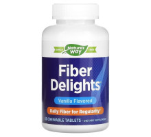 Nature's Way, Fiber Delights, Vanilla , 60 Chewable Tablets