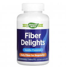 Nature's Way, Fiber Delights, Vanilla , 60 Chewable Tablets