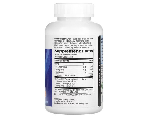 Nature's Way, Fiber Delights, Vanilla , 60 Chewable Tablets Nature's Way, Fiber Delights, Vanilla , 60 Chewable Tablets