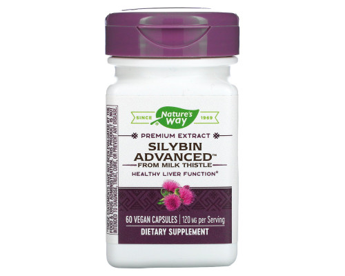 Enzymatic Therapy Silybin Advanced from Milk Thistle 60 растительных капсул Enzymatic Therapy Silybin Advanced from Milk Thistle 60 растительных капсул