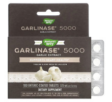 Enzymatic Therapy, Пищевая добавка Garlinase 5000, 100 таблеток с энтеросолюбильным покрытием