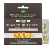 Enzymatic Therapy, Heartburn Free!, 10 гелевых капсул
