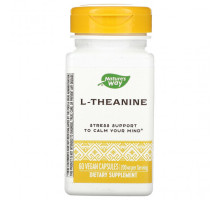 Аминокислоты Nature's Way, L-теанин, 60 растительных капсул