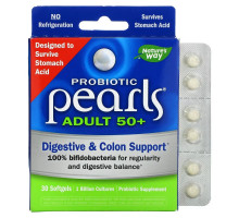 Enzymatic Therapy Пробиотик Pearls для взрослых 50+ 30 капсул