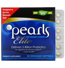 Enzymatic Therapy Pearls Elite Высокоэффективные пробиотики 30 капсул для приема по одной капсуле в день