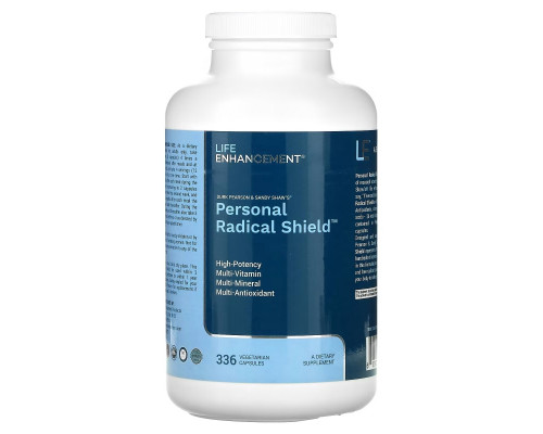 Life Enhancement, Дерк Пирсон и Сэнди Шоу, Personal Radical Shield, 336 капсул Life Enhancement, Дерк Пирсон и Сэнди Шоу, Personal Radical Shield, 336 капсул
