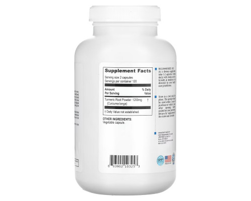 Life Enhancement, Сила корня куркумы, 240 капсул Life Enhancement, Сила корня куркумы, 240 капсул