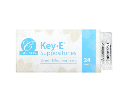 Carlson, Key-E Suppositories, 24 Inserts Carlson, Key-E Suppositories, 24 Inserts