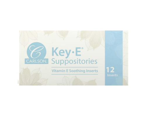 Carlson, Key-E Suppositories, 12 Inserts Carlson, Key-E Suppositories, 12 Inserts