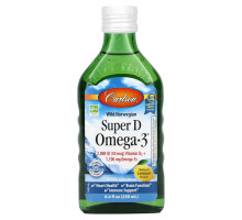 Carlson Labs, Norwegian Super D Omega·3, Natural Lemon Flavor, 8.4 fl oz (250 ml)