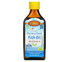 Carlson Labs, Kid's, Норвежский продукт, Рыбий жир высочайшего качества, С натуральным вкусом лимона, 200 мл