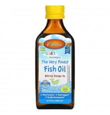Carlson Labs, Kid's, Норвежский продукт, Рыбий жир высочайшего качества, С натуральным вкусом лимона, 200 мл
