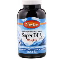 Carlson Labs, Рыбий жир «Сокровища супер-DHA»,  180 мягких капсул