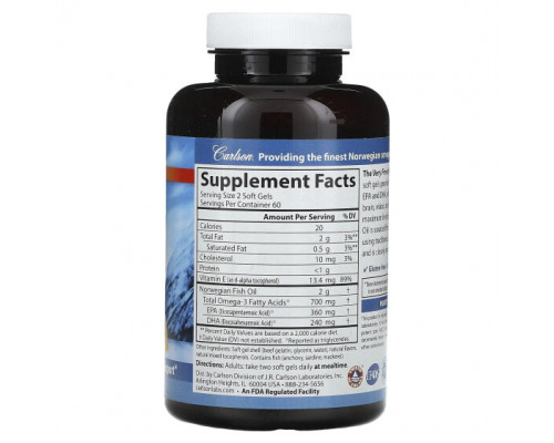 Рыбий жир и Омега 3, 6, 9 Carlson, The Very Finest Fish Oil, натуральный лимон, 700 мг, 120 мягких таблеток Рыбий жир и Омега 3, 6, 9 Carlson, The Very Finest Fish Oil, натуральный лимон, 700 мг, 120 мягких таблеток
