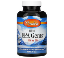 Carlson Labs, Elite EPA Gems, 1000 мг, 120 мягких капсул