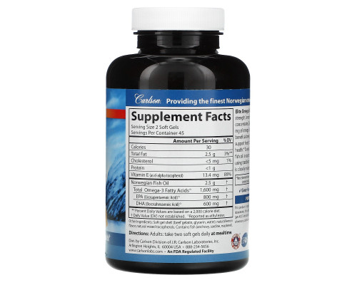 Carlson Labs, Поймано в диких условиях, Elite Omega-3 Gems, со вкусом лимона, 1600 мг, Natural Lemon Flavor, 1,600 mg, 90 + 30 (бесплатных) мягких таблеток Carlson Labs, Поймано в диких условиях, Elite Omega-3 Gems, со вкусом лимона, 1600 мг, Natural Lemon Flavor, 1,600 mg, 90 + 30 (бесплатных) мягких таблеток