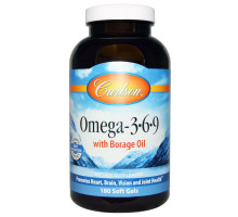 Carlson Labs Омега-3·6·9 с Маслом огурца 180 капсул