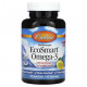 Рыбий жир и Омега 3, 6, 9 Carlson, Wild Norwegian EcoSmart Omega-3, Natural Lemon, 500 mg, 90 Soft Gels