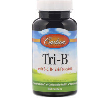 Carlson Labs, Tri-B, комплекс витамина B, 360 таблеток