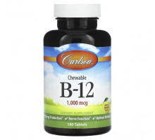 Витамины группы B Carlson, B-12, 1000 мкг, 180 таблеток