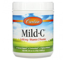Витамин C Carlson, Mild-C, Витамин C в кристаллах, 35 унций (1000 г)